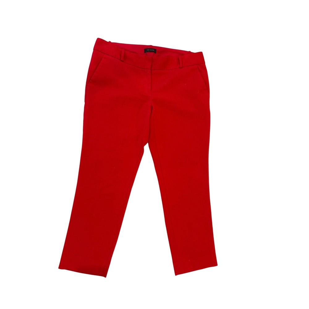 The Limited Red Dress Pants Women 12 Straight Leg Trousers Career Workwear